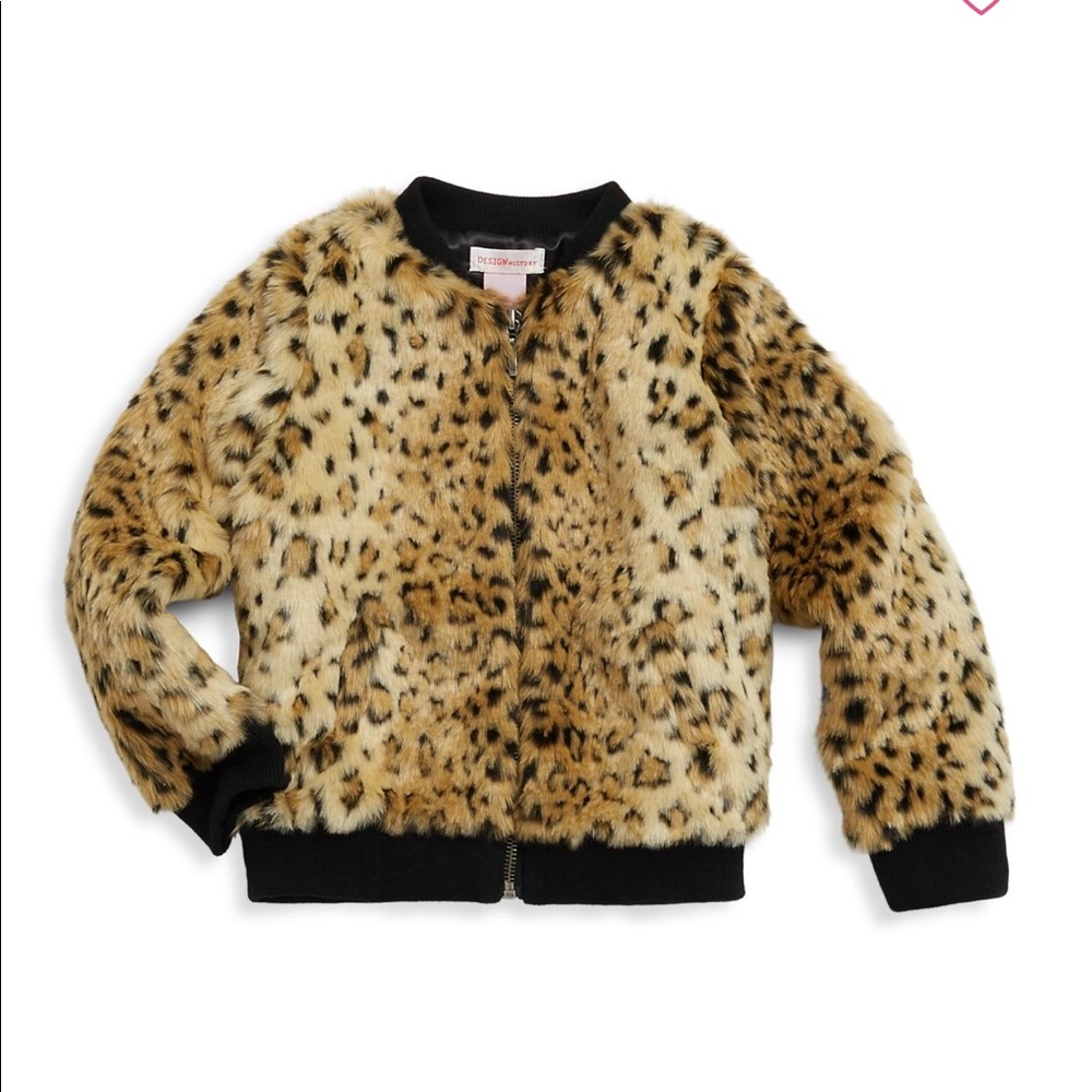 Design History- - Little Girls Faux Fur Jacket